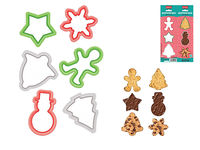Forma pentru biscuiti Phibo Christmas 6buc, plastic