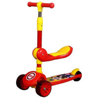 Trotinetă Richi (11992) Trotineta rosu pentru copii (1199)