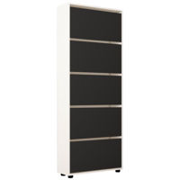 Raft pentru încălțăminte Mobildor-Lux Leo 50x27x203H cm White/Anthracite