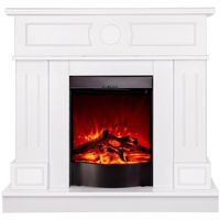Șemineu electric ArtFlame Ambasador & Corsica, 978x1048x300 mm, Alb