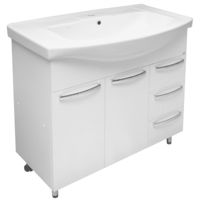 Шкаф под умывальник Mashtab 11346 Agat cu 3 sertare 100cm Alb