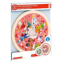 Головоломка Hape E1624 Puzzle rotund cu doua fete și meserii