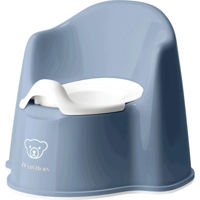 Oală BabyBjorn 055269A Olita cu protectie spate Potty Chair Deep blue/White