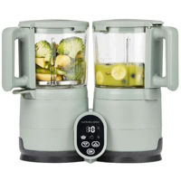 Пароварка-блендер Babymoov A001138 4 in 1 Nutribaby Glass Celadon Green din sticla si otel inoxidabil