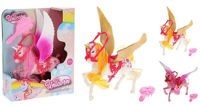 Игрушка Promstore 55192 Unicorn cu aripi si pieptene 14x21x4.5cm