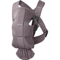 Кенгуру BabyBjorn 021034E1 Mini Dark Purple cu pozitii multiple de purtare, bumbac