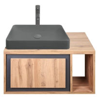 Dulap pentru lavoar Montebella Set 52.01 800*500 SPIRIT LED 585 Lemur