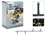 Luminite de Craciun "Fir" 120LED extra alb-cald, 9m fir verde, in/out