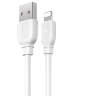 Cable de date Remax RC-138i, USB Type-A/Lightning, 1m, Alb
