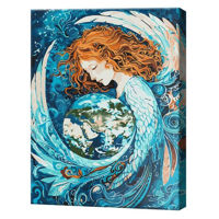 Tablou pe numere BrushMe BS54018 Pictura pe numere 40x50cm Eco Imbratisarea universului