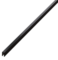 Profil Inox pentru gresie U-5-2440-BLACK-BR 0.5 x 240cm