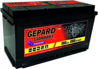 Автомобильный аккумулятор Gepard Standart 100 AH Japan Лев. 850A (304x173x224)