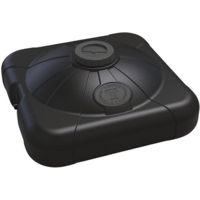 Аксессуар для бассейна Uniplast 37230 Rezervor - dus 100 L (negru) cu para pentru dus 75x75x31 cm, gura 20 cm