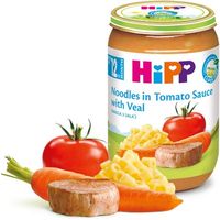 Пюре Hipp лапша с телятиной в томатном соусе, 220 г