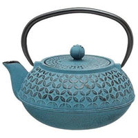 Чайник заварочный Promstore 55746 Ceainic din fonta 1l Flower, albastru