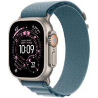Ceas inteligent Apple Watch Ultra 3 GPS + Cellular 49mm Natural Titanium Case with Light Blue Alpine Loop - Small MEWK4QI/A