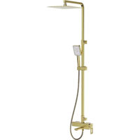 Panou de duș Gappo G2417-3 cu bara dus Satin GOLD