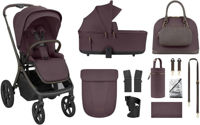 Детская коляска Kikka Boo 31001020173 Carucior 2in1 Goya Platinum Merlot