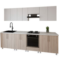 Мебель для кухни Smartex (30117) K3 280сm Alb+Stejar Deschis