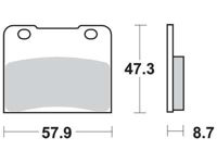 MCB547 SUZUKI ENGINE	TYPE MODEL	TYPE CODE	PART APPLICATION DATE	DESIGNATION 250	RG - Gamma	GJ21B	86-88	front