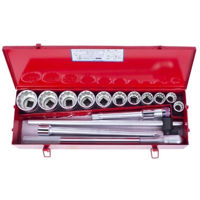 Набор ручных инструментов King Tony 6016SR набор 3/4" торцевых головок дюймовые 12 гран. и принадлежностей, 16 пр.