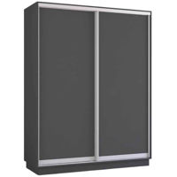 Dulap Mobildor-Lux Fox uși glisante din PAL (150x60x210H cm) Anthracite