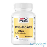 Myo-Inositol (fertilitate, regleaza fonul hormonal, slabit) 500mg VEGAN caps. N60 ZeinPharma