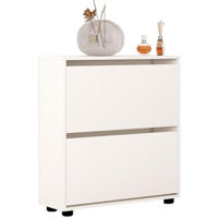 Raft pentru încălțăminte Mobildor-Lux Leo 80x27x86H cm White