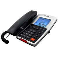 Телефон проводной Max Com KXT709 Clip Graphite Silver