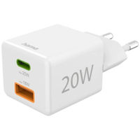 Зарядное устройство сетевое Hama 201991 Mini-Charger, 1xUSB-C+A, 20W