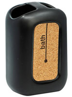 Стакан для зубных щёток Bisk 05588 Suport periute de dinti CORSA negru