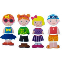 Игрушка для купания Nuby NV08003 Одень меня Girl,(12+)