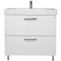 Шкаф под умывальник Mashtab 11353 Agat cu 2 sertare 100cm Alb