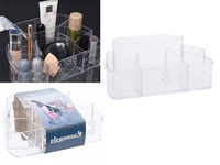 Organizator pentru cosmetica cu 6 sectii 24X15X10cm, plastic