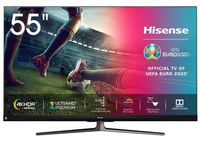55" LED TV Hisense 55U8QF, Black (3840x2160 UHD, SMART TV, PCI 3000Hz, DVB-T/T2/C/S2)