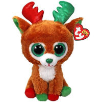Jucărie de pluș TY TY37354 Renul maro Tinseltoes 15cm (Beanie Boos)