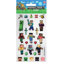 Набор для творчества Pyramid International PS2403095 Minecraft (Characters) Reuseable Stickers Foil 195x95 (25pcs)