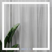 Oglindă baie Bayro Otto 800x800 LED touch c подогревом, часами и термометром