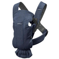Кенгуру BabyBjorn 021008E1 Mini Navy Blue cu pozitii multiple de purtare, 3D Mesh