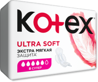 Absorbante igienice Kotex Ultra Soft Super, 8 buc.