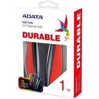 1.0TB (USB3.2) 2.5" ADATA HD770G RGB IP68 Rugged, Water/Shock/Dustproof, Red (AHD770G-1TU32G1-CRD)