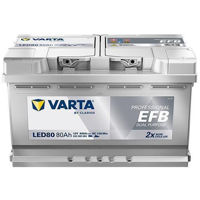 Автомобильный аккумулятор Varta 80AH 800A(EN) клемы 0 (315x175x190) S4 E11 EFB (Prof DP) (932080080K312)
