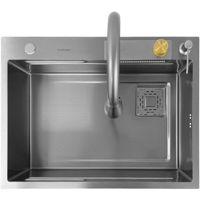 Мойка кухонная со смесителем SanDonna HD6850 Crom Satin