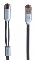 Кабель Remax Binary Lightning+Micro cable Black