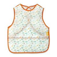 Bavețică BabyJem 839 Baveta pentru copii fara maneci Oranj, 32x37 cm