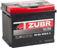 Автомобильный аккумулятор Zubr Ultra Asia 60 Ah L+