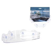 Полка для ванной Holland 53947 Bathroom Solutions 23x15x5cm, cu ventuze, plastic