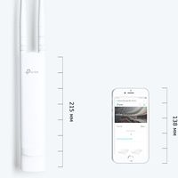 Wi-Fi N Outdoor Access Point TP-LINK "EAP110-Outdoor", 300Mbps, MIMO, Omada Centralized Mngnt, PoE