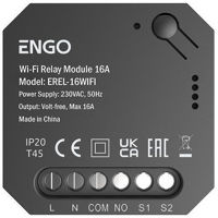 Термостат ENGO Controls EREL-16WIFI, 16A, monitorizare consum, NO-COM