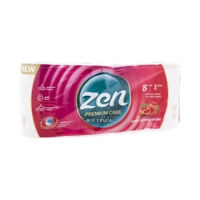 Туалетная бумага Zen Sweet Pomegranate, 8 рулонов, трёхслойная